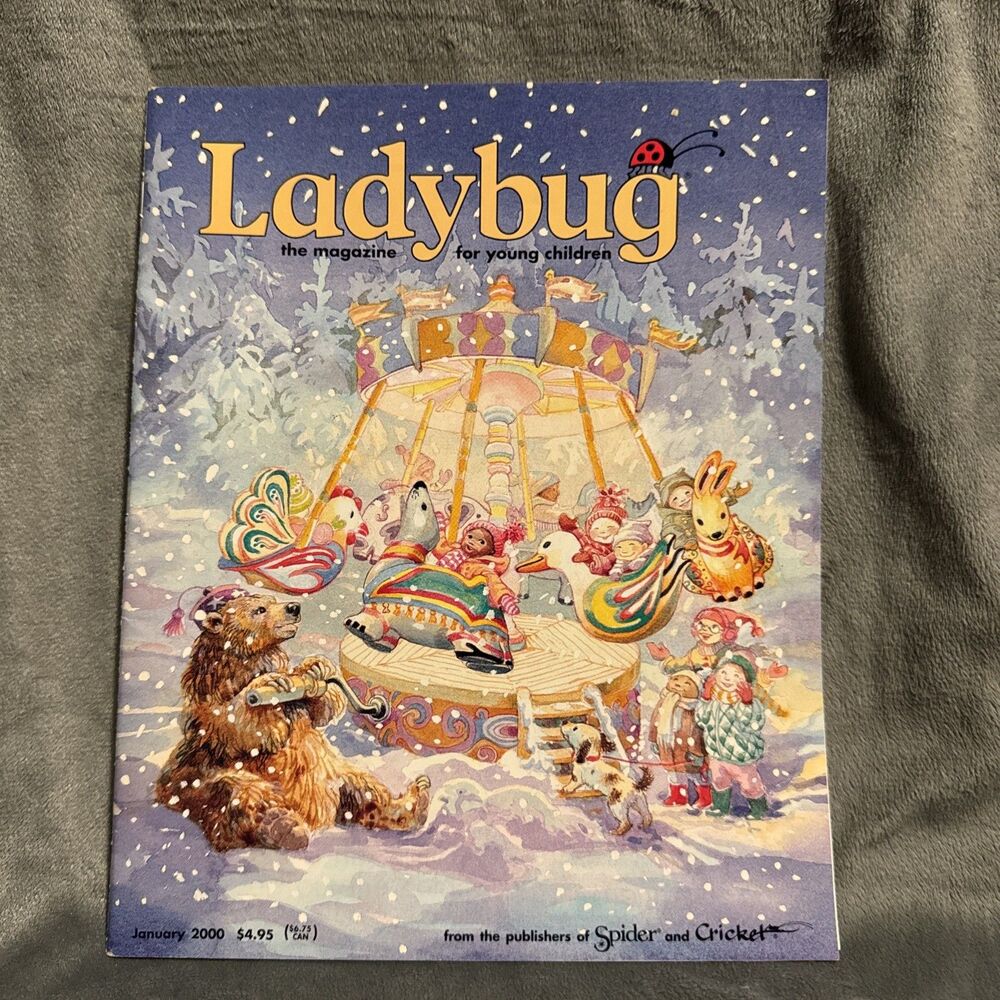 Vintage Ladybug January 2000 Magazine Children’s Cricket Magazine Early Readers